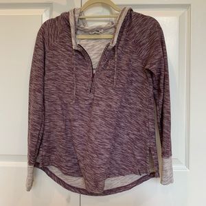 Roxy purple quarter zip hoodie
